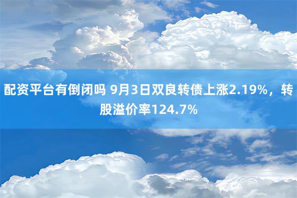 配资平台有倒闭吗 9月3日双良转债上涨2.19%，转股溢价率124.7%