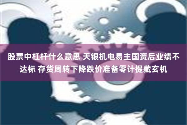 股票中杠杆什么意思 天银机电易主国资后业绩不达标 存货周转下降跌价准备零计提藏玄机